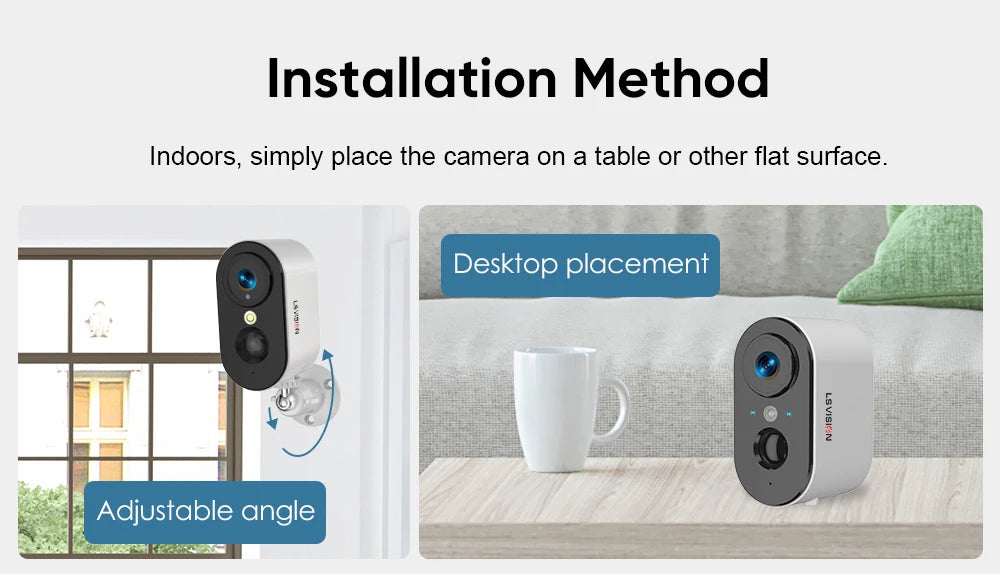 LS VISION 4G Wireless PTZ Battery Camera Smart Home CCTV Outdoor Surveillance Wifi 2K 4MP Motion Detection U-Box