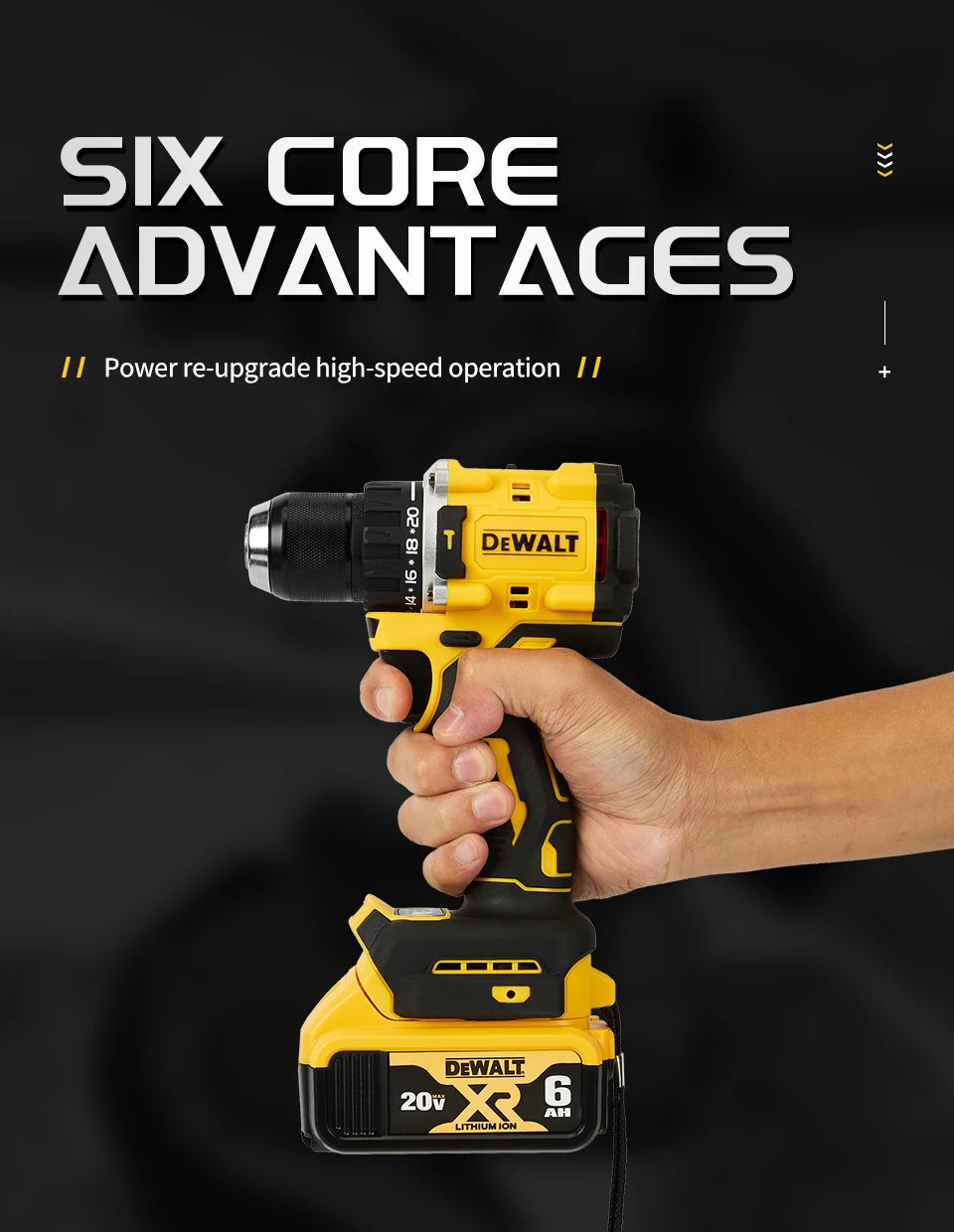 DeWalt DCD805 20V Brushless Chave De Fenda, Broca Compacta ou Ferramentas Driver Bateria Chave De Impacto, Ferramenta Elétrica