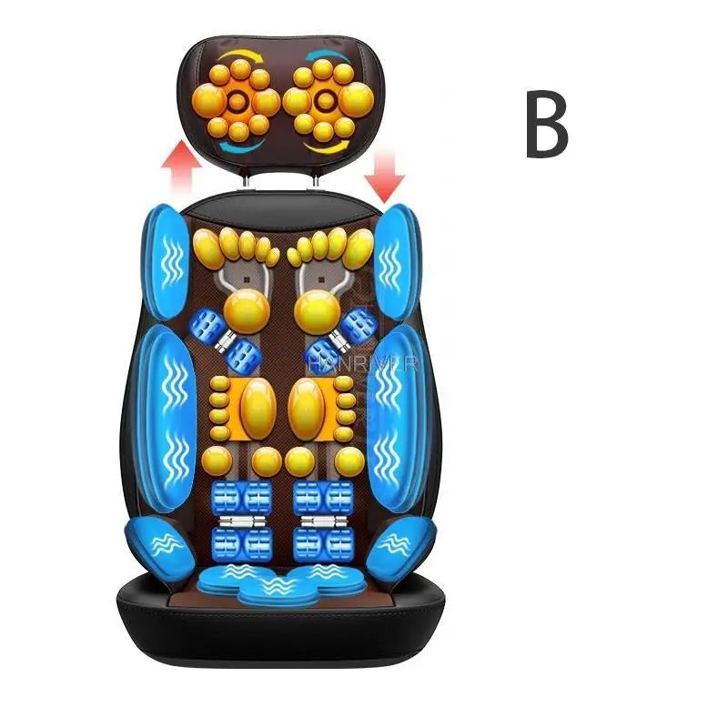 Full Body Electric Massage Chair - Deep Tissue Physiotherapy Brown Massage Chairs wine red Tidesmit