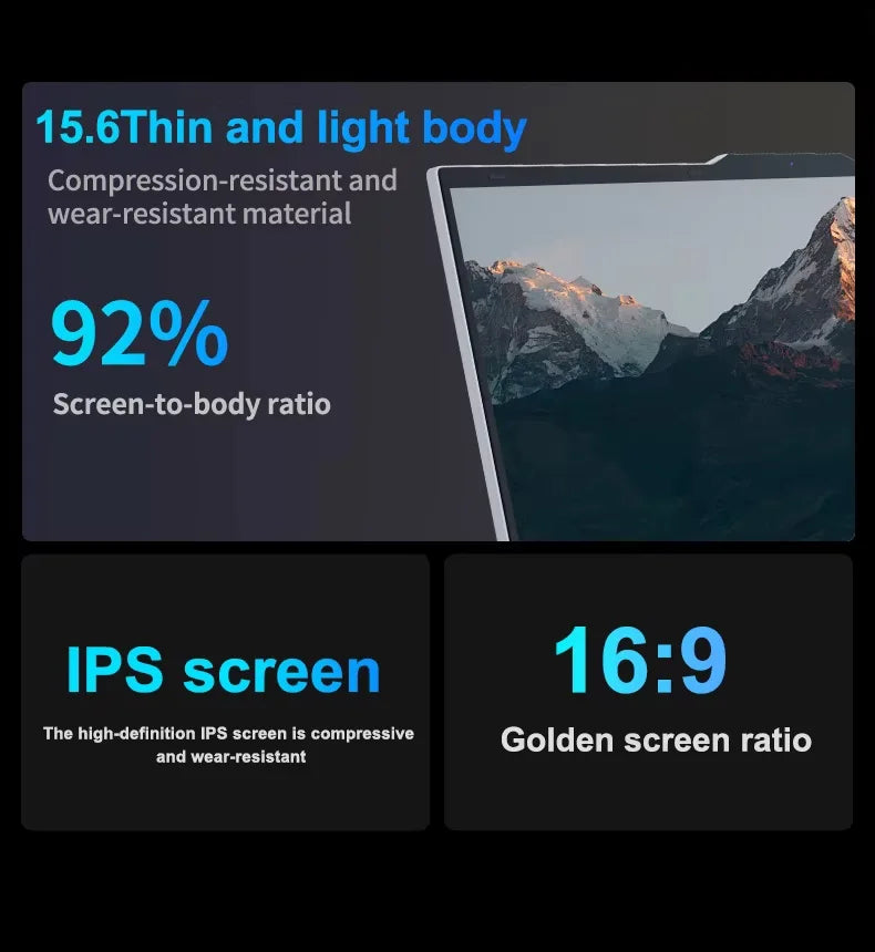 15.6"Laptop Bag Intel Core i9 10980HK Windows 11 Gaming PC 16GB RAM Computer 1TB 2TB SSD Fingerprint Unlock Backlight 4K Laptops