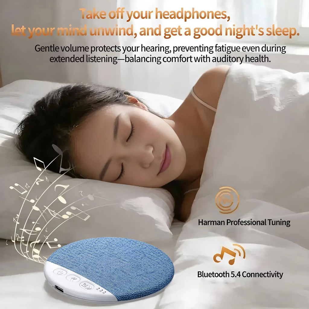 New Under Pillow Sleep Speaker Ultra Slim HiFi Noise Reduction Bone Conduction Sound Machine for Deep Sleep Relaxation 2026