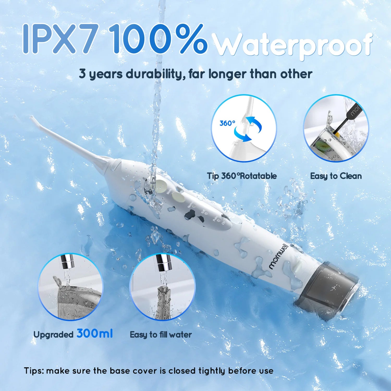 Upgraded Pro Detal Care Kit: 3-Mode Water Flosser & Electric Toothbrush | Premium Oral Clean Set with Larger Tank for Gum Health