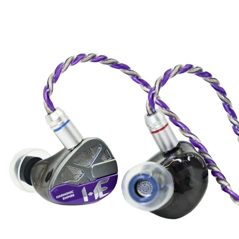 Hi-Fi In-Ear Monitors | Dynamic Driver Wired Earbuds by Tidesmit Purple-4.4MM Tidesmit