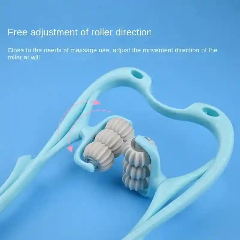 Spinal Massage Tool for Neck Relief – Portable Manual Trigger Point Massager Relaxation Treatment Tidesmit