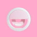 LED Selfie Ring Light, 3-Level Brightness, Portable USB Pink Pink Tidesmit