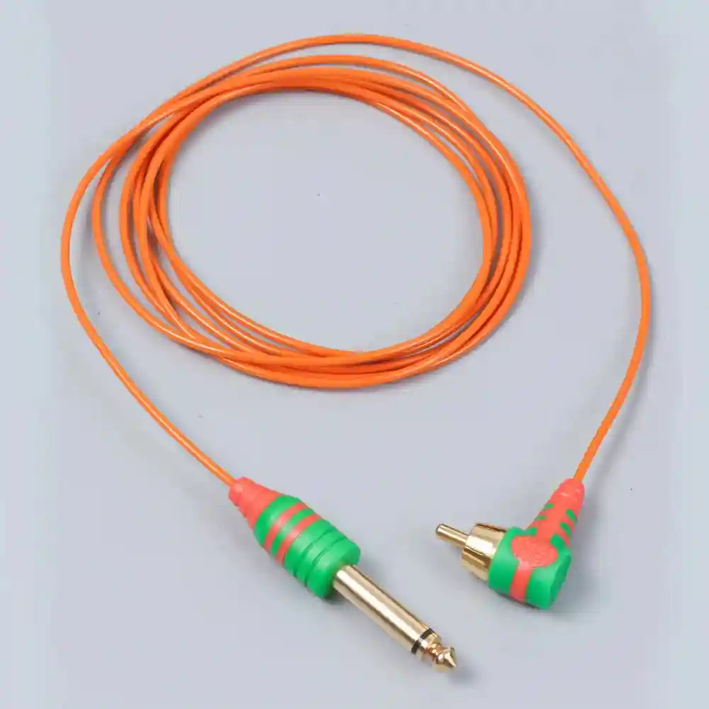 RCA Tattoo Cord 2m Flexible Silicone Cable for PMU Machine Permanent Makeup Machines Tidesmit