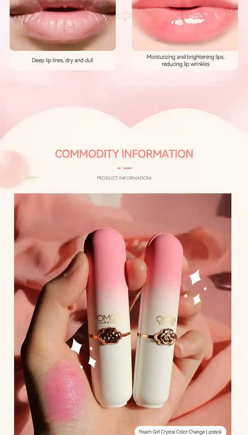 Color Changing Lip Balm - Moisturizing Peach Treatment by Tidesmit Lip Care Tidesmit