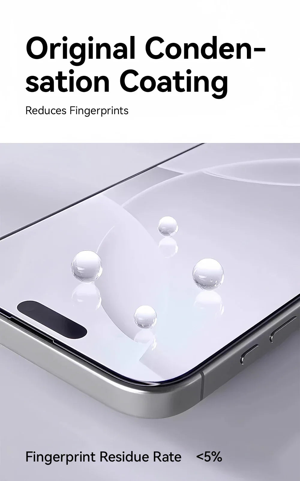 iPhone 17 Pro Max Screen Protector - HD Tempered Glass 9H Hardness Tidesmit