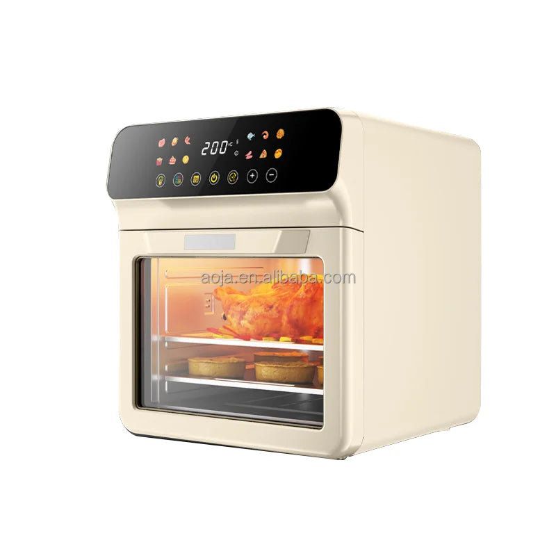 AOJA Factory Smart Stainless Steel Air Fryer Oven 15L Large Capacity Multi-Function Energy Saving Household Kitchen Appliance