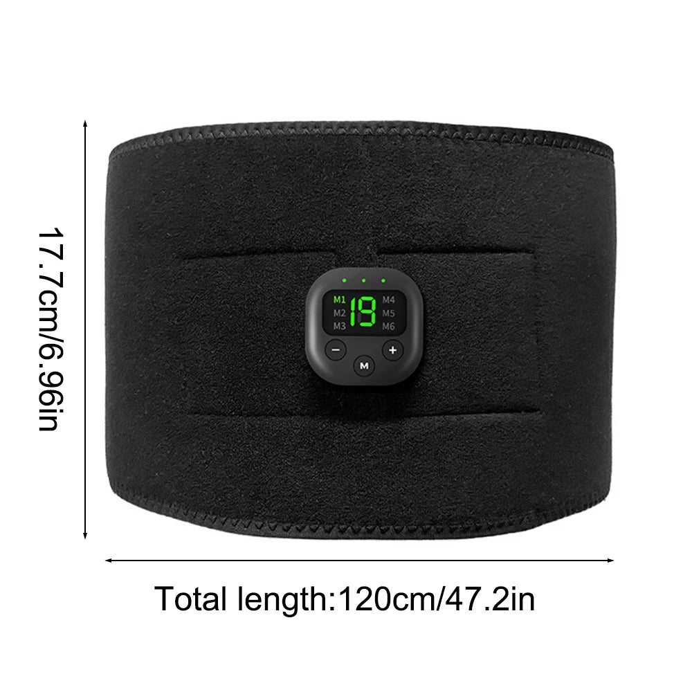 EMS Abdominal Muscle Stimulator - Rechargeable Deep Tissue Massage Band Body Shaping Massage Equipment Tidesmit