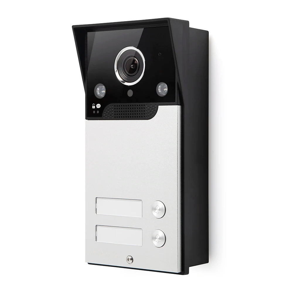 XC112F-2 HD Waterproof Doorbell Camera with 2 Call Buttons for XSL 4 Wire 1080P Video Door Phone Intercom Home Security 2 Flats