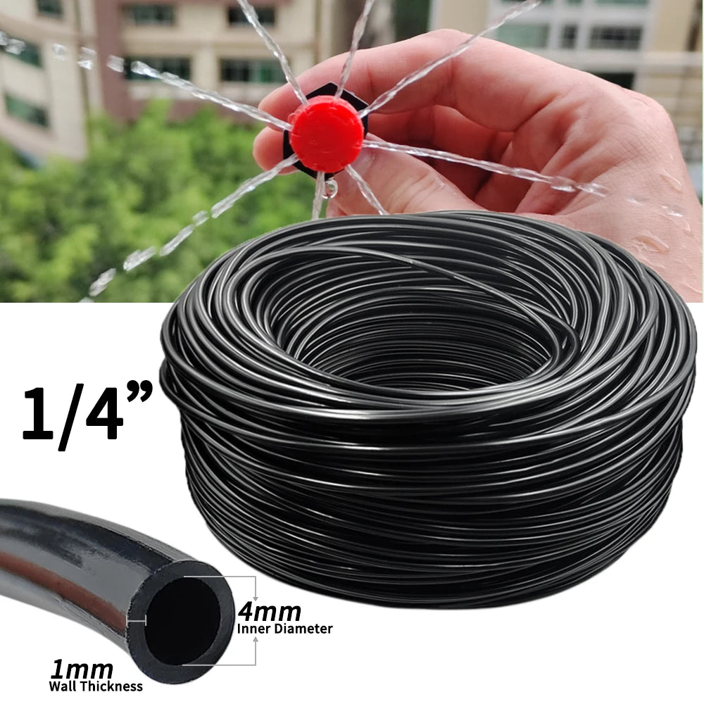 WUJEE 5M-25M DIY Drip Irrigation System Automatic Watering Garden Hose Micro Drip Garden Watering Kits with Adjustable Drippers
