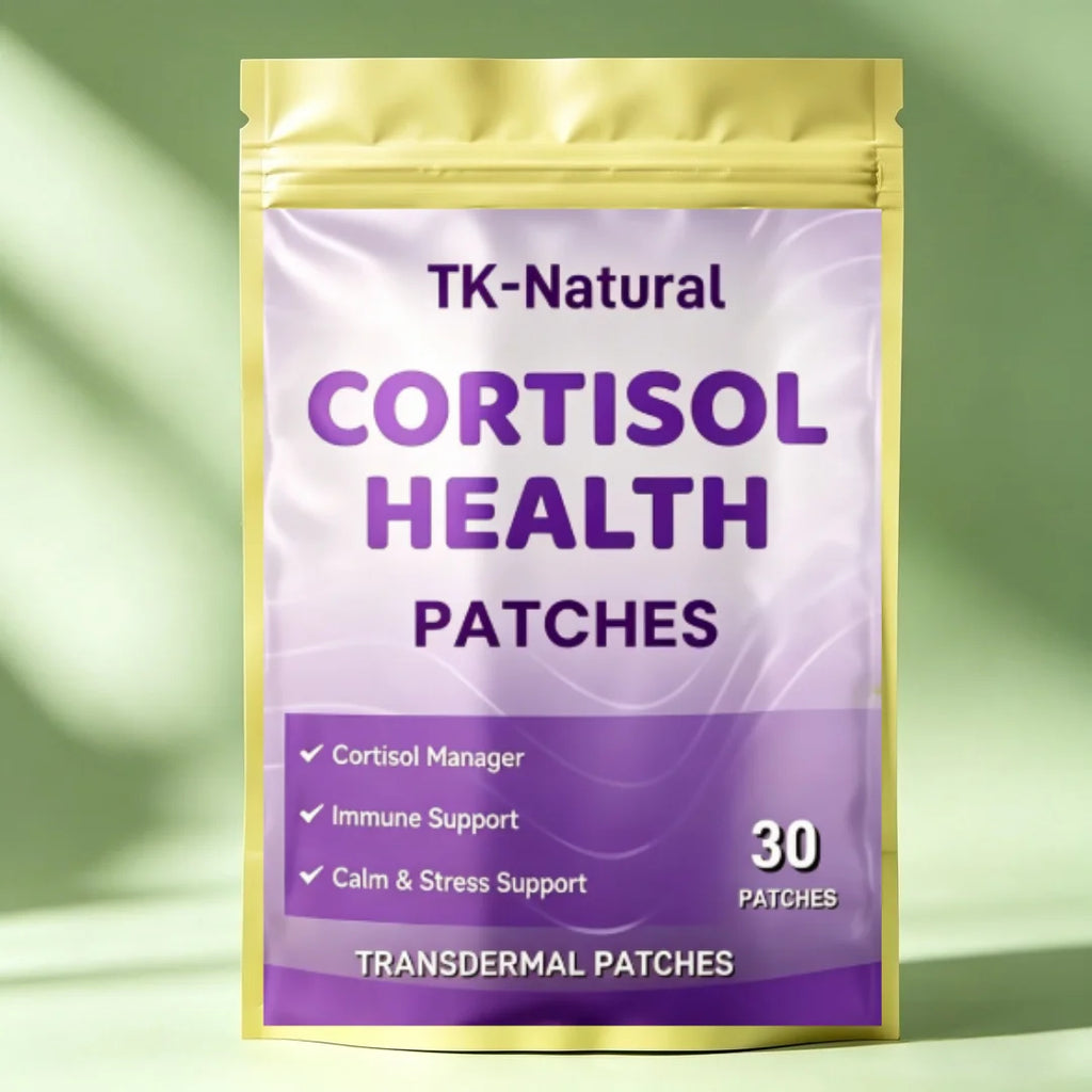 30 Patches Cortisol Transdermal Patches for Women with Ashwagandha, Magnesium, Rhodiola Rosea Support Mood, Focus