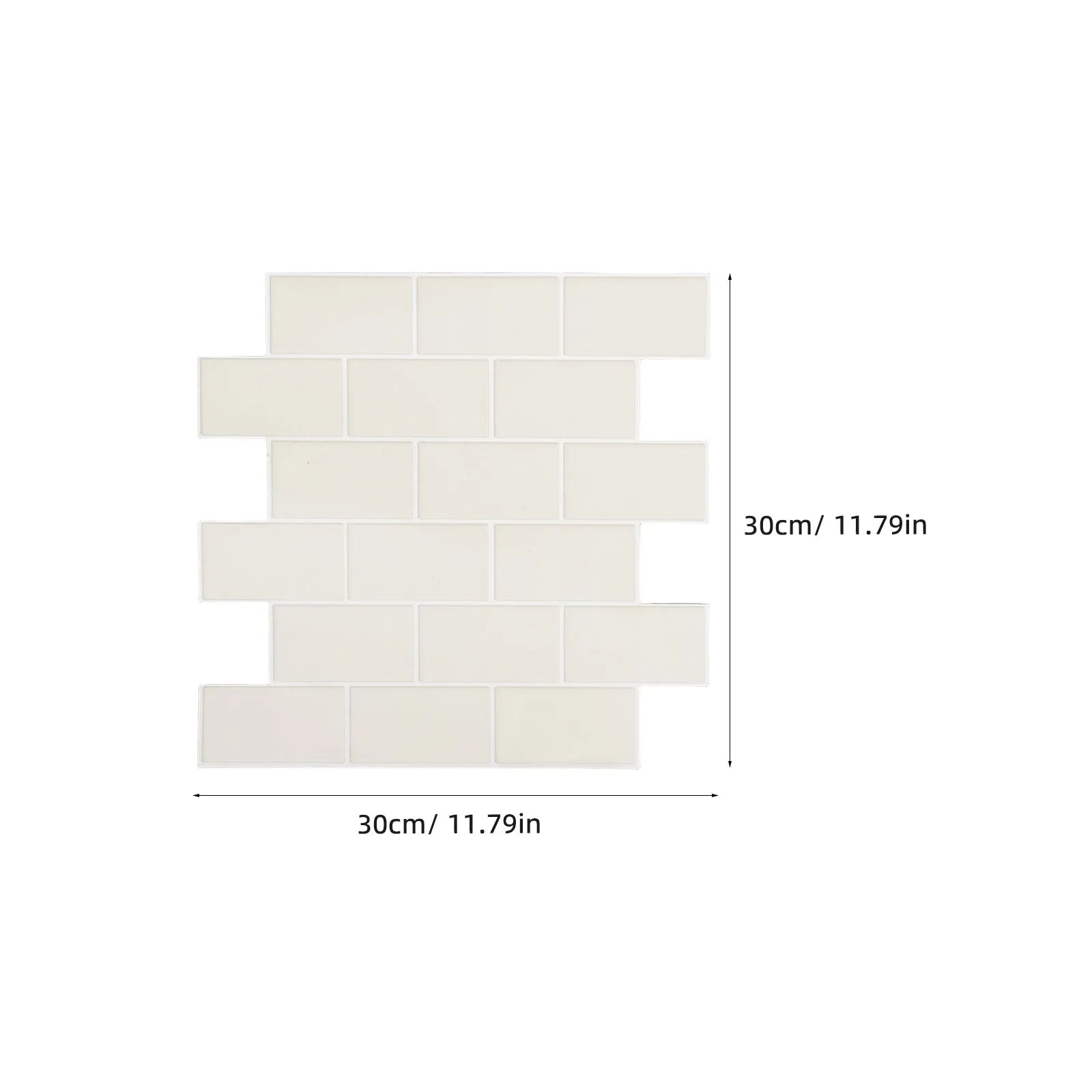 6Pcs Kitchen Tiles Peel and Stick Tile Stickers 30x30cm Waterproof Self Adhesive Decorative Tile Decals Bathroom Backsplash PVC