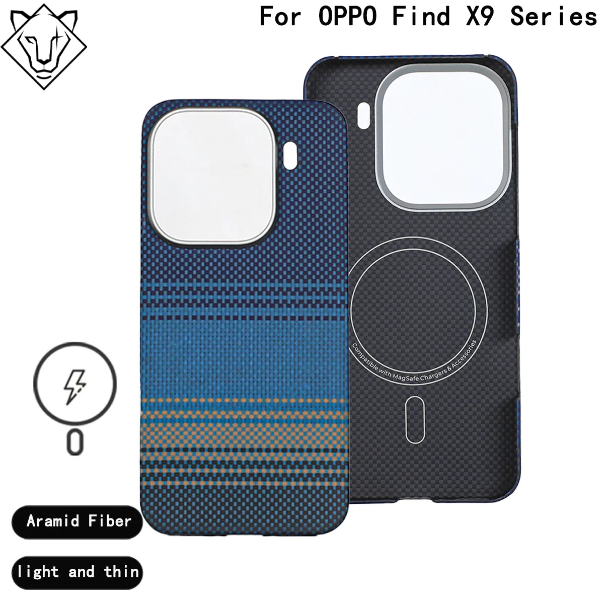 Oppo Find X9 Pro Aramid Fiber Case - Slim Military-Grade Cover Moonrise Tidesmit