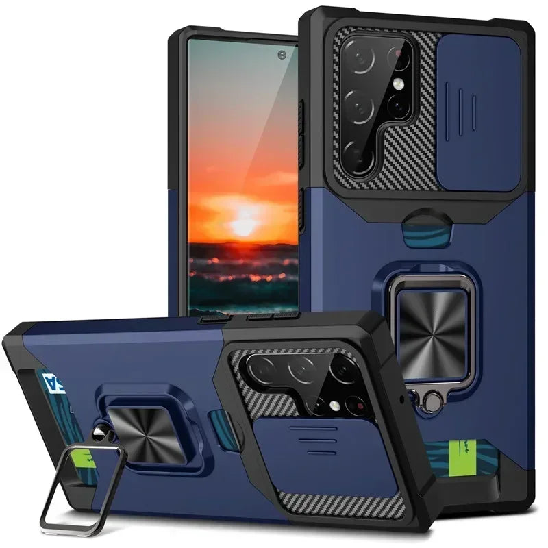 Samsung Galaxy S25 Ultra Magnetic Case - Slim Shock-Absorbing Cover NAVY Tidesmit