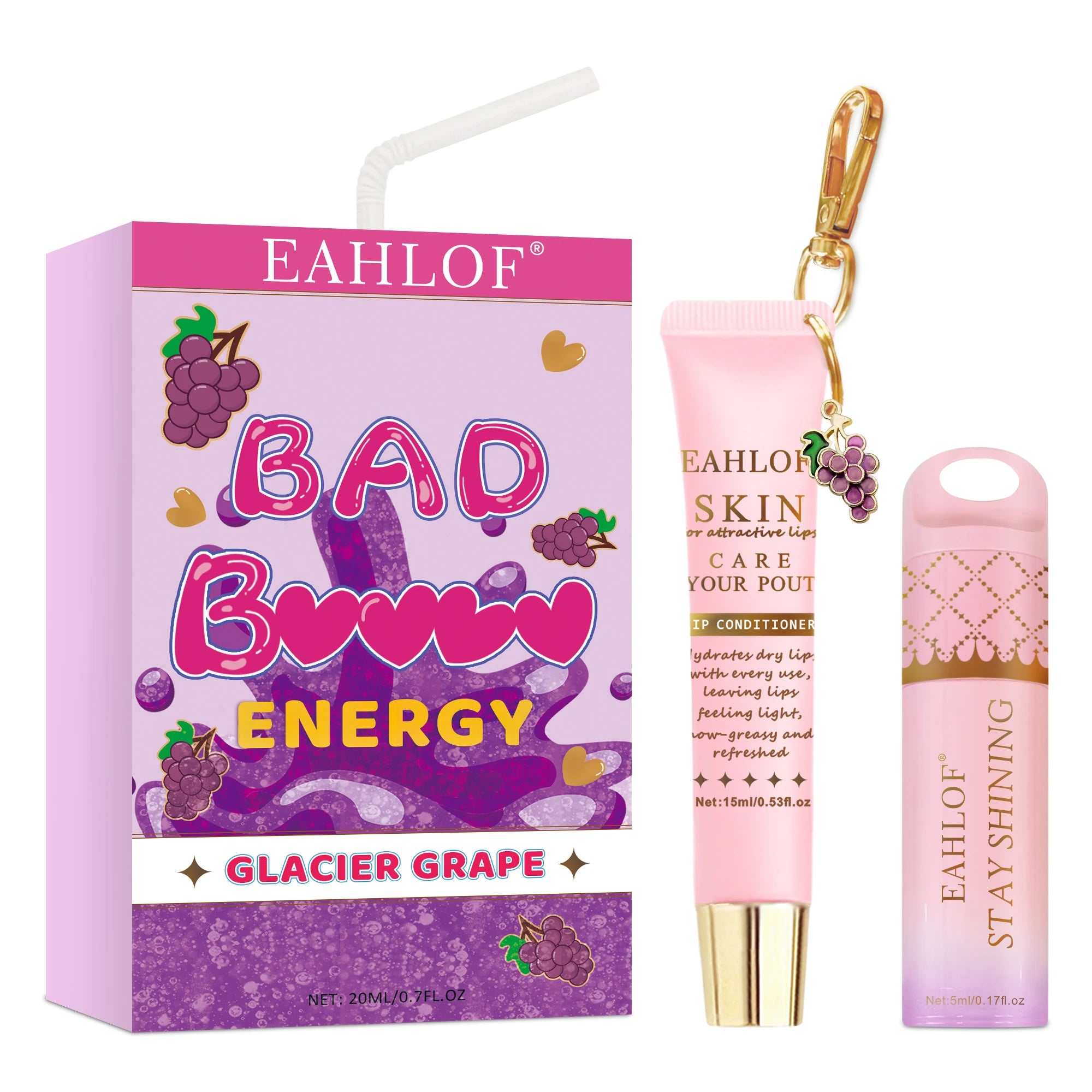 Moisturizing Lip Balm Mask - Intensive 15ml Treatment for Dry Lips Lip Care GLACIER GRAPE 15ml Tidesmit
