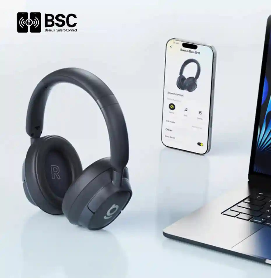 Wireless Headphones Over-Ear with 80-Hour Battery Life | Tidesmit Tidesmit