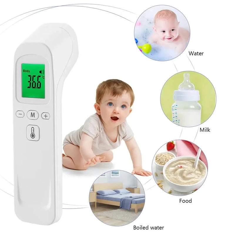 Forehead Digital Thermometer Non Contact Infrared Medical Thermometer Body Temperature Fever Measure Tool for Baby Adults