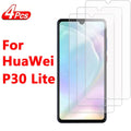 Huawei P30 Lite Screen Protector: 3-Pack 9H Tempered Glass Case-Friendly For Huawei P30 Lite Huawei P30 lite Tidesmit
