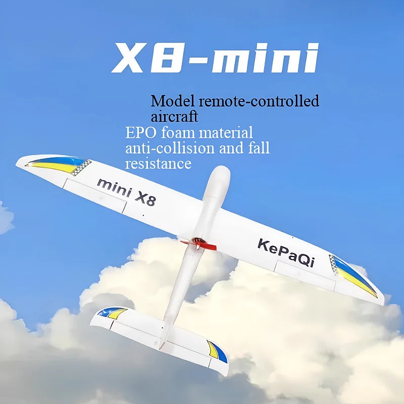 Tidesmit X8 Mini 800mm RC Glider Plane - Stable Beginner Electric Drone Tidesmit