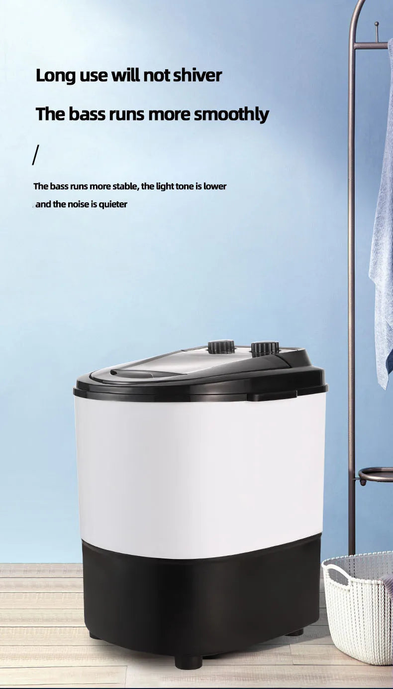 Tidesmit 4.5kg mini semi-automatic washing machine with dehydration function for baby clothes and underwear