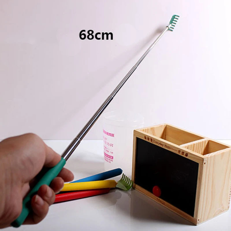 Telescopic Back Scratcher Stainless Steel Retractable Massager Back Massage Instrument Tidesmit