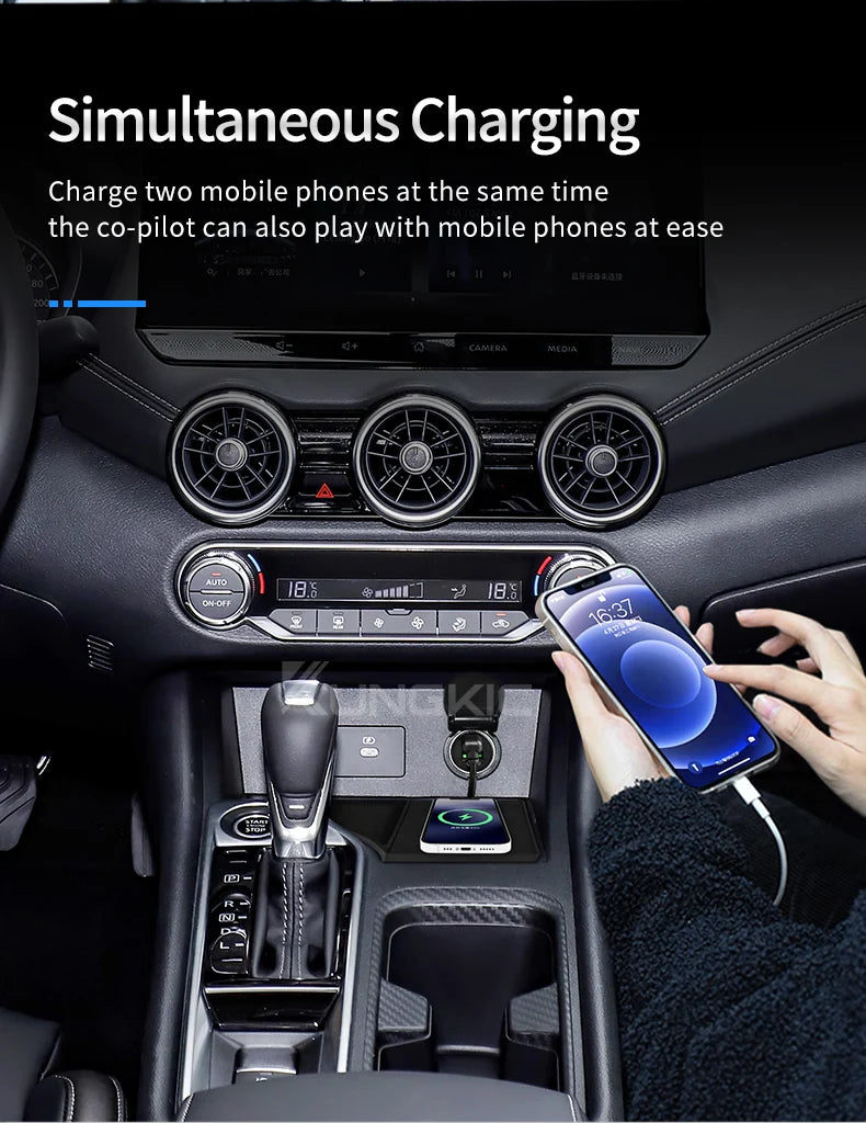 Wireless Car Charger Pad for Nissan Sylphy Sentra 2020-2025 LHD Tidesmit