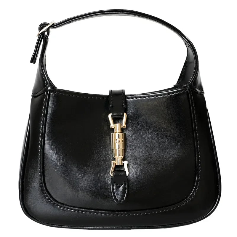 New High-quality Cowhide Women's Underarm Bag Handbag Zipper Opening Women's Bag Business and Casual Style