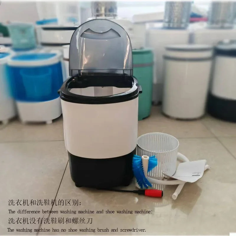 Tidesmit 4.5kg mini shoe washing machine for laundry with semi-automatic cycle and dehydration function.