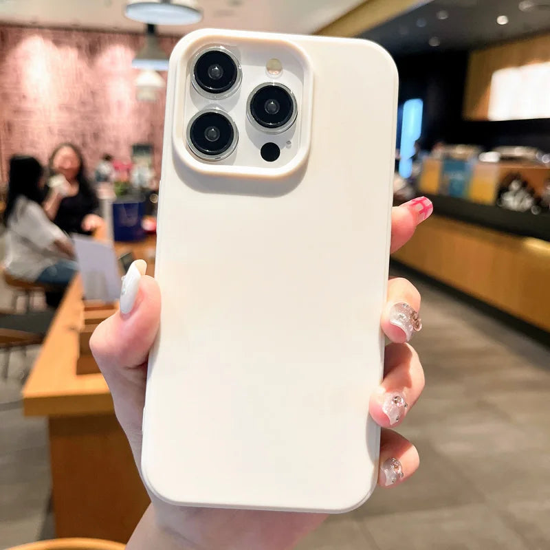 iPhone 16 Pro Max Case: Shock-Absorbing Military-Grade Matte Bumper Cover Off-white Tidesmit