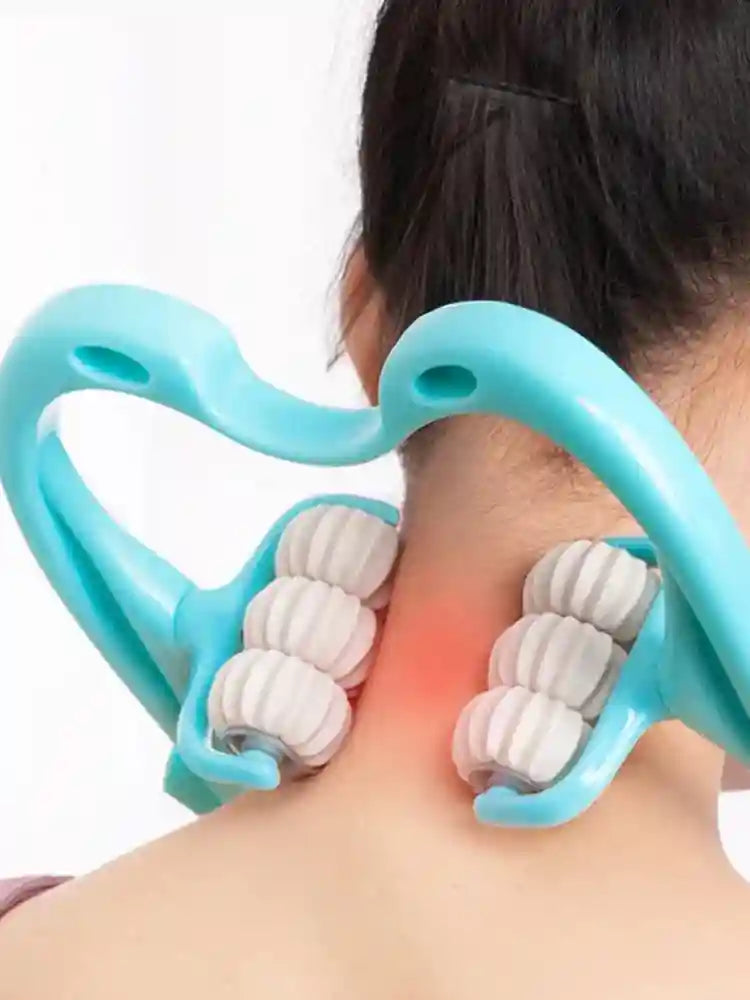Spinal Massage Tool for Neck Relief – Portable Manual Trigger Point Massager Relaxation Treatment Tidesmit