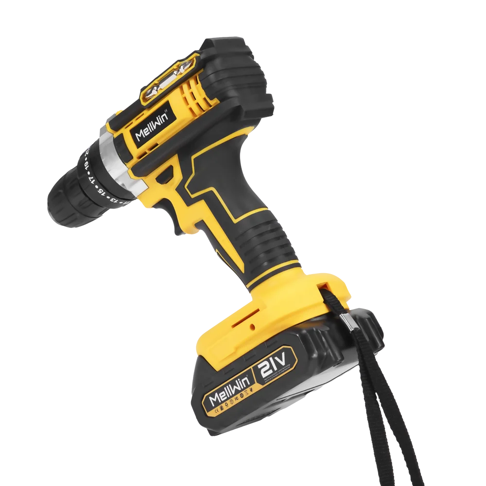 MELLWIN 25+3 Torque Cordless Electric Impact Drill Set Multipurpose Electric Screwdriver Tool Sets For Makita 18V Battery Pin