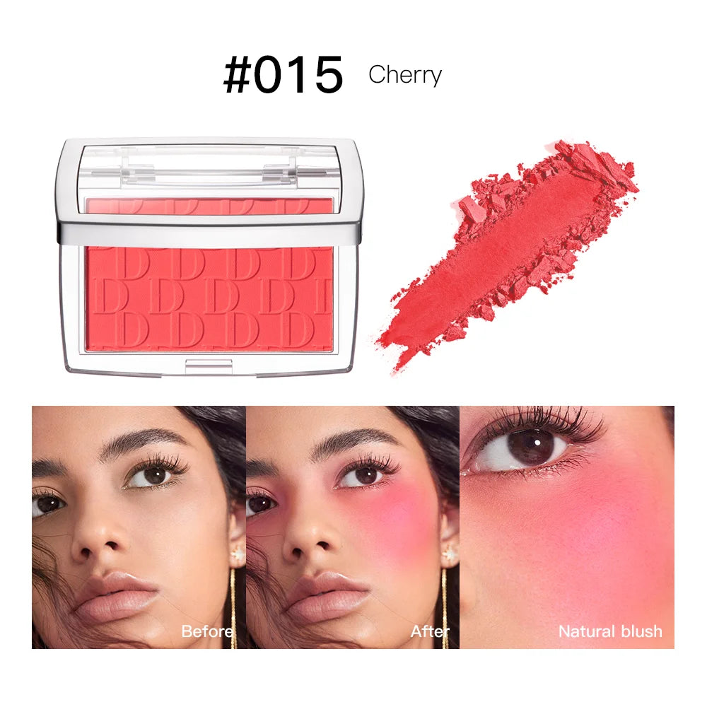 Tidesmit blush matte natural cheek tint texture close-up for waterproof face contouring and brightening makeup