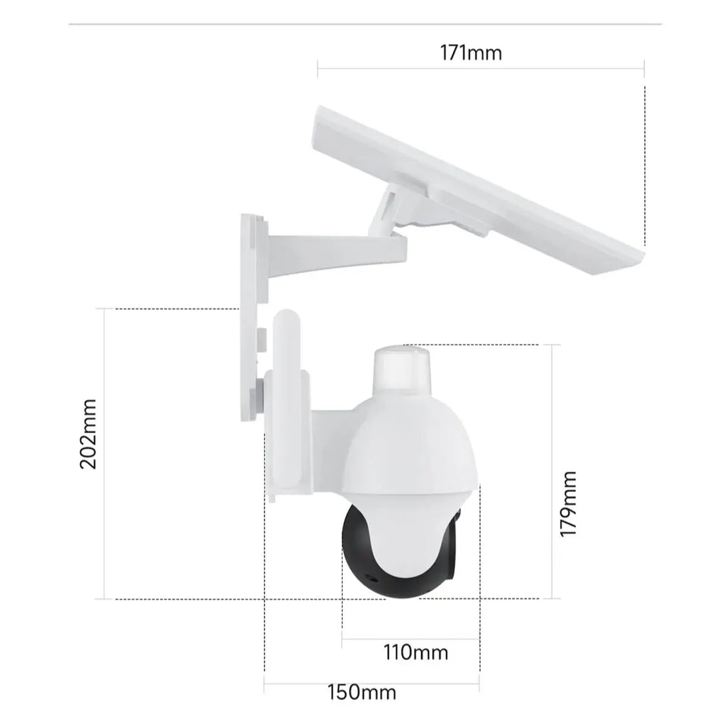 XIAOVV 4G Sim 6MP Solar Outdoor Cameras  PTZ Surveillance Outdoor Waterproof Security Cams Color Night Vision Smart Home