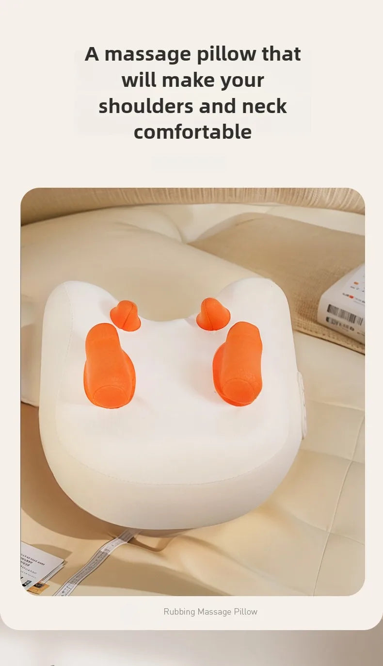 Electric Massager Neck Pillow - Portable Deep Tissue with Heat Therapy Massage Cushion Tidesmit