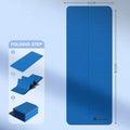【Nice】1PC Foldable Yoga Mat Eco Friendly Tpe Folding Travel Fitness Exercise Double Sided Non-Slip For Pilates & Floor Workouts