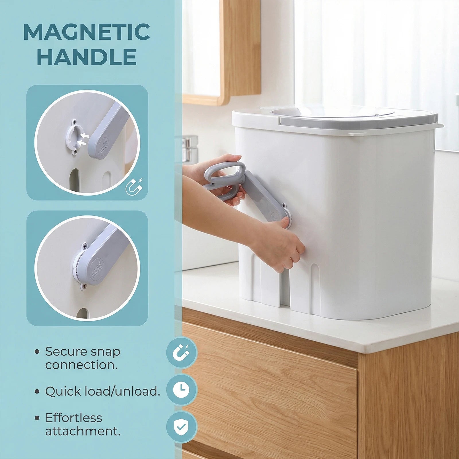 Tidesmit portable manual clothes washer showing drain hose and compact design for RV camping and dorm use