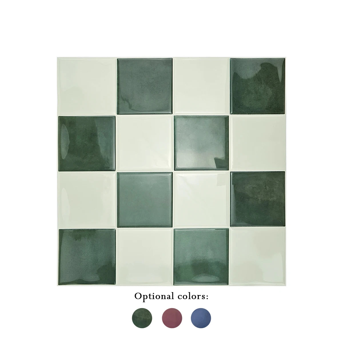 10/30 PC 3D Mosaic Style Self-Adhesive Wall Tile Kitchen Backsplash  Suitable for Kitchen Wall Decoration Square 10.5" x 10.5"