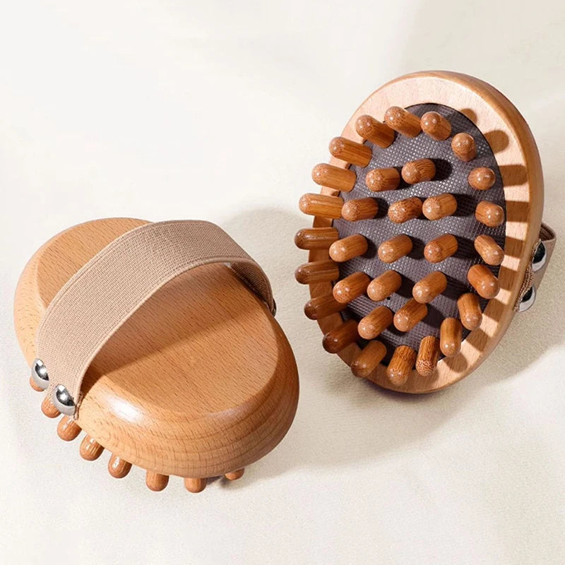 Anti Cellulite Body Brush - Wooden Spa Massager for Firming Skin Body Shaping Massage Equipment Tidesmit
