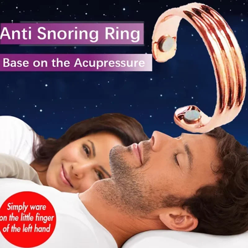 Anti Snoring Acupressure Ring - Adjustable Natural Sleep Aid Tidesmit Tidesmit