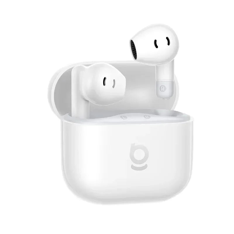 Wireless Earbuds Bluetooth 5.3 with AI ENC & 40H Battery | Tidesmit Moon White Tidesmit