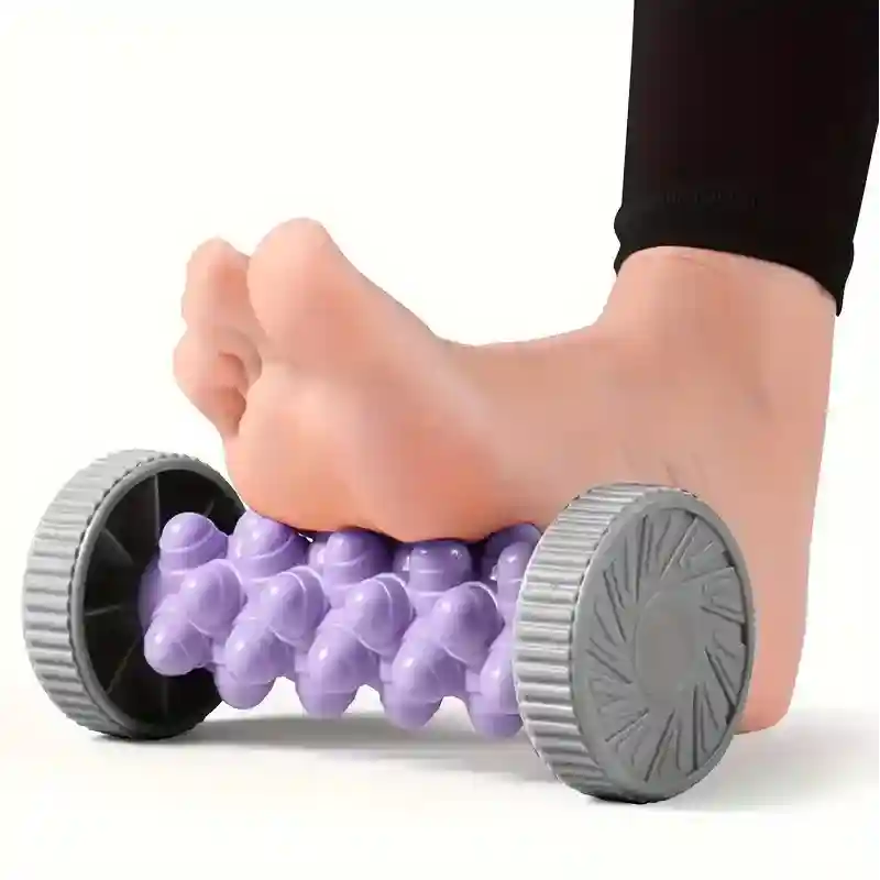 Foot Massage Roller for Plantar Fascia Relief - Ergonomic Manual Tool Massage Roller VIOLET Tidesmit