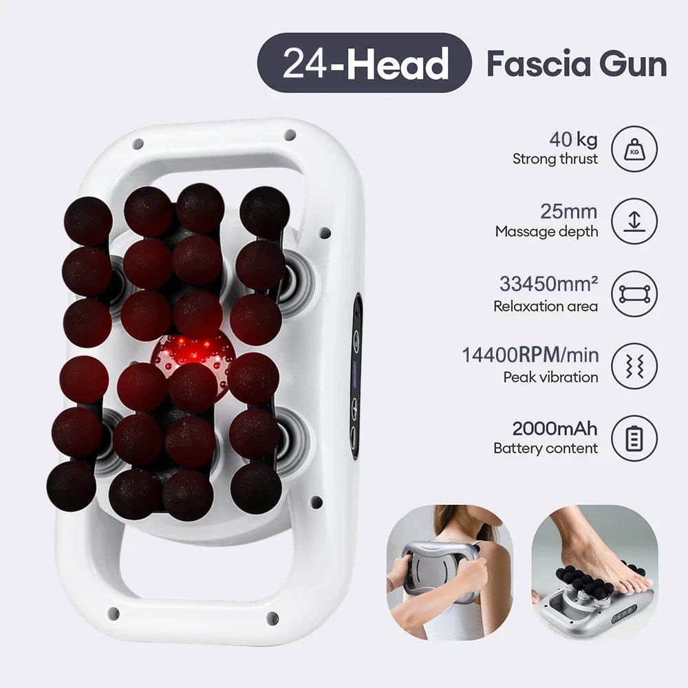 Deep Tissue Massage Gun 30-Head Muscle Relief Device - Tidesmit Body Shaping Massage Equipment Tidesmit