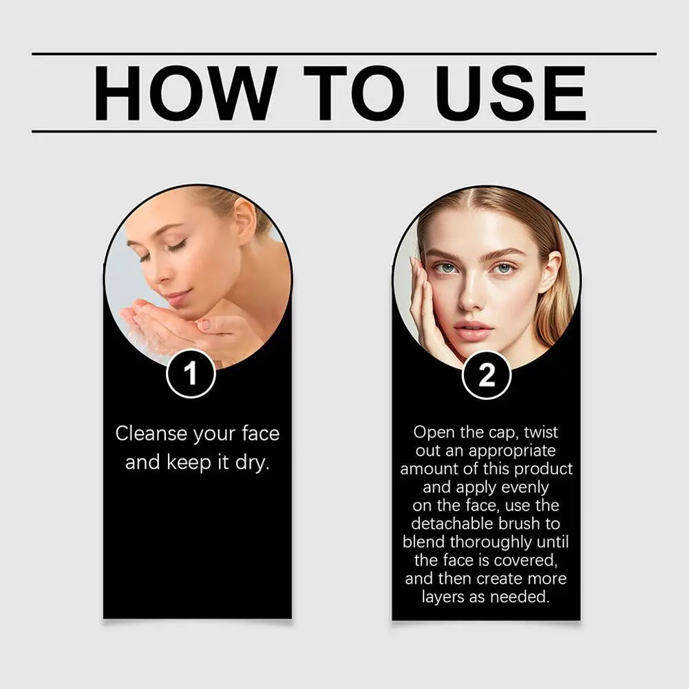 Tidesmit 2-in-1 color-changing foundation stick and brightening concealer liquid for all skin types texture close-up