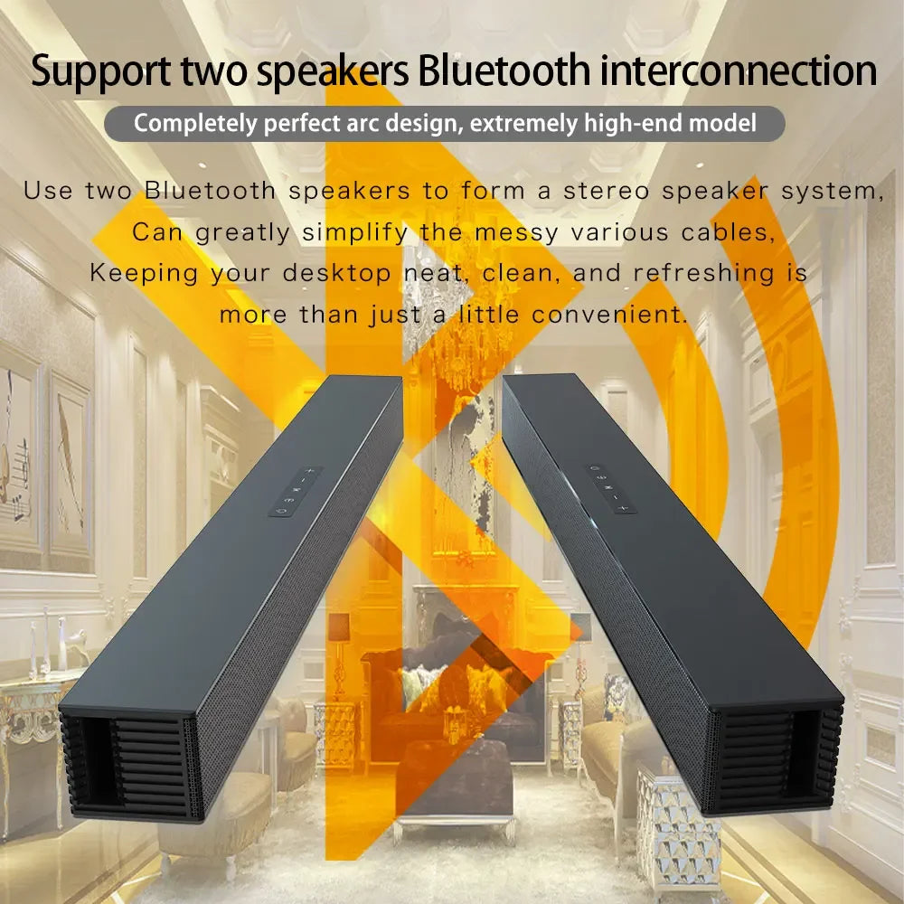 Wireless Bluetooth Sound Bar Speaker System Super Power Sound Speaker Wired Wireless Surround Stereo Home Theater TV Projector