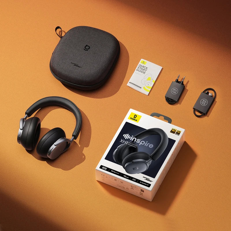 Wireless Noise Cancelling Headphones: 100Hr Playtime - Over-Ear ANC Cosmic Black China Mainland Tidesmit