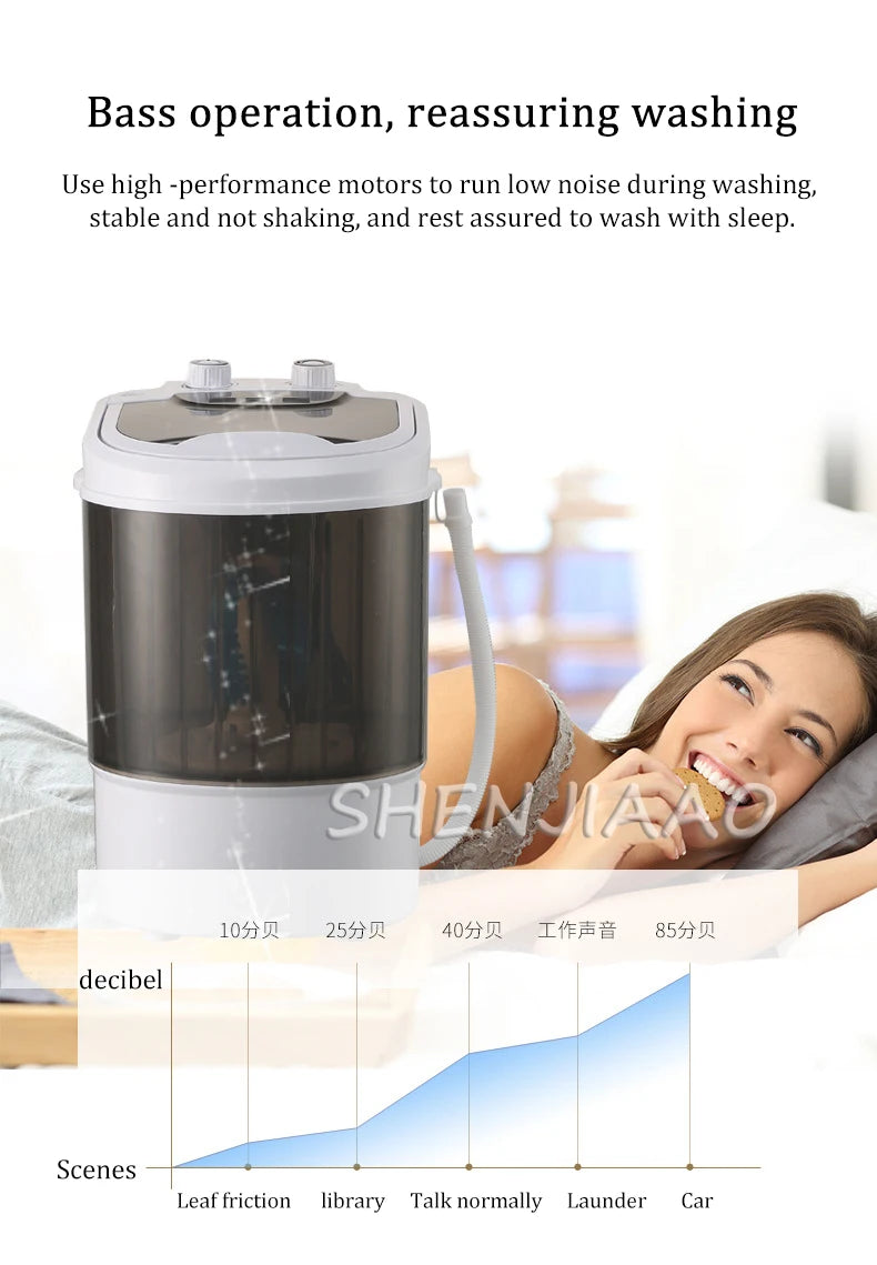 Tidesmit 110V portable shoe washing machine with UV blue light sterilization for small household laundry needs
