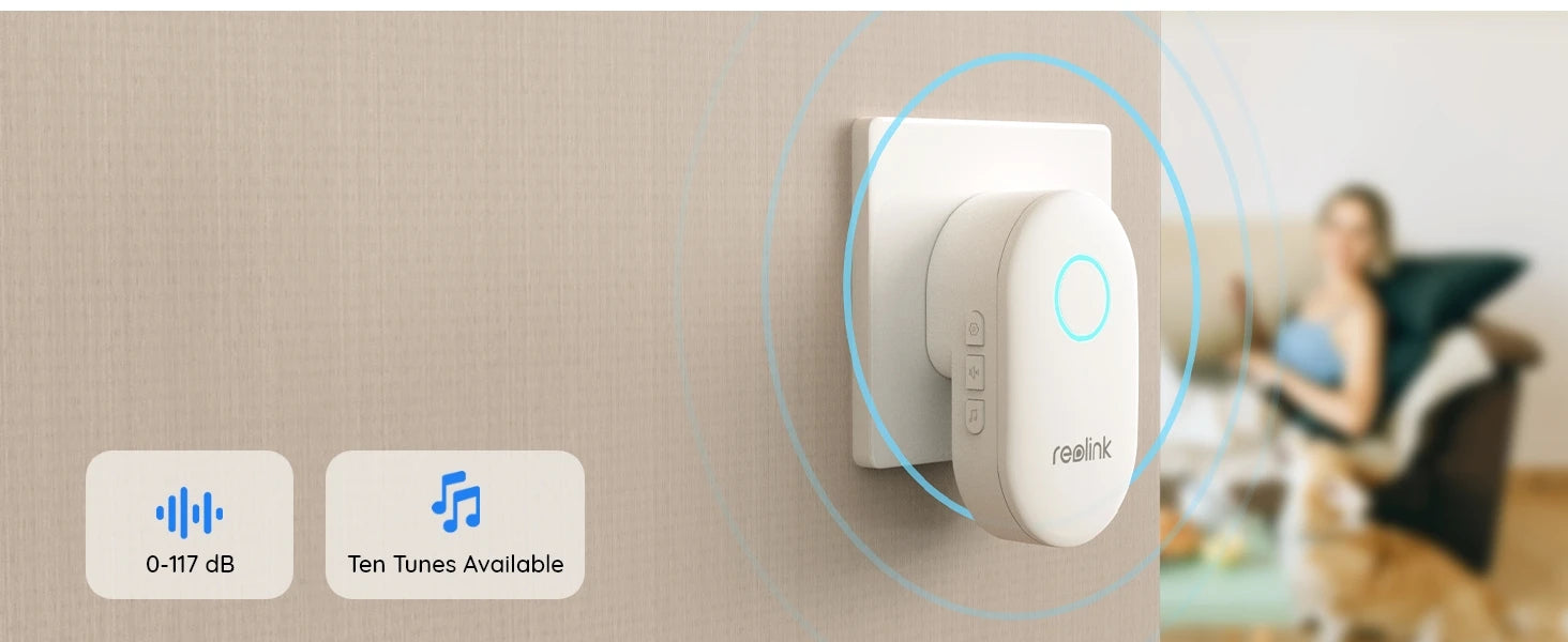 REOLINK 2K+ Wired Video Doorbell WiFi Camera Outdoor Dual Wi-Fi 4:3 View Smart Detection Front Door Home Security with Chime V2