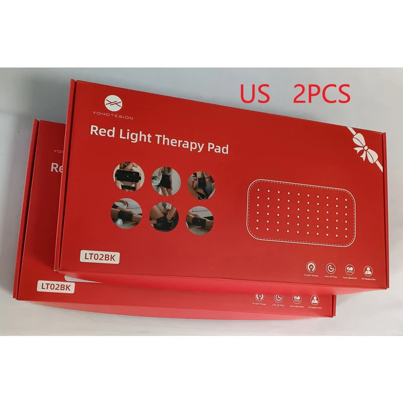 Red Light Therapy Belt for Back and Waist Portable Infrared Therapy Pad Featuring 660nm and 850nm Wavelength LED Lights